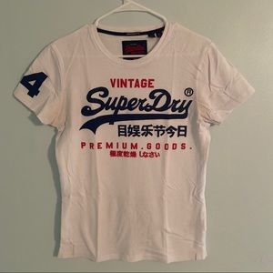 superdry big logo lightweight t shirt - size small
